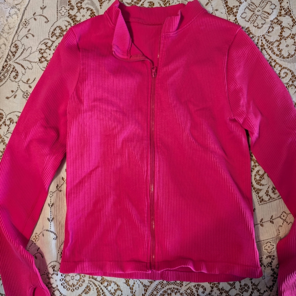 OQQ Women's Long Sleeve Zip Up Jacket